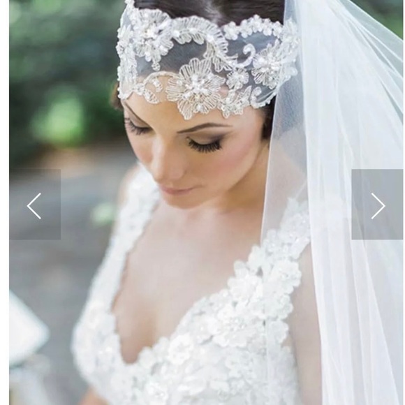 New Bel Aire Bridal Head Wrap Or Belt in Ivory - Picture 3 of 5